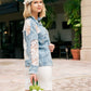 Custom Wedding Lace Bride Denim Jacket - Custom jackets