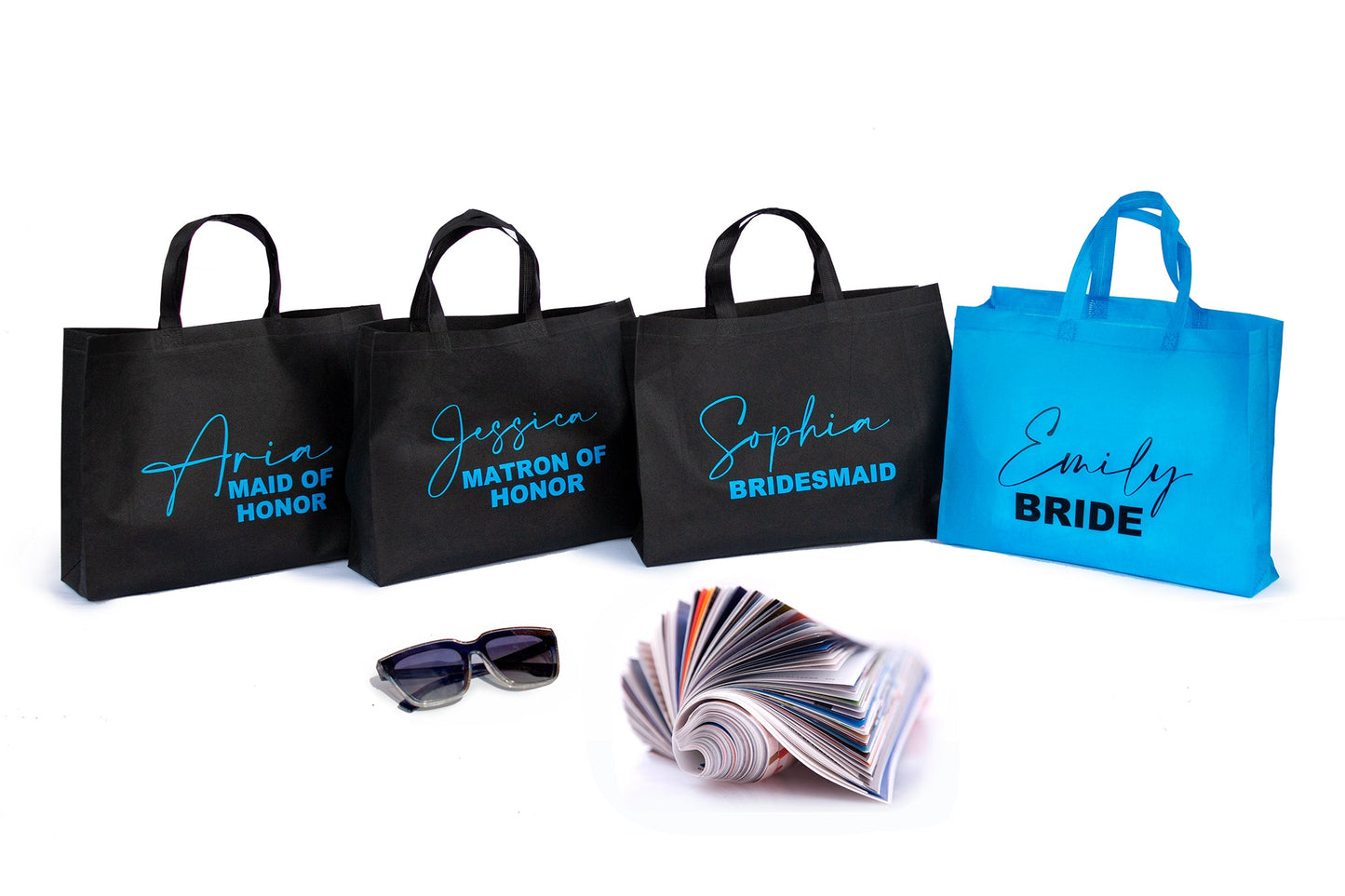 Customized Bridesmaid Gifts Tote Bags - Beach Tote Bag