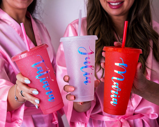 Customized Bridesmaids Plastic Tumblers - Tumblers