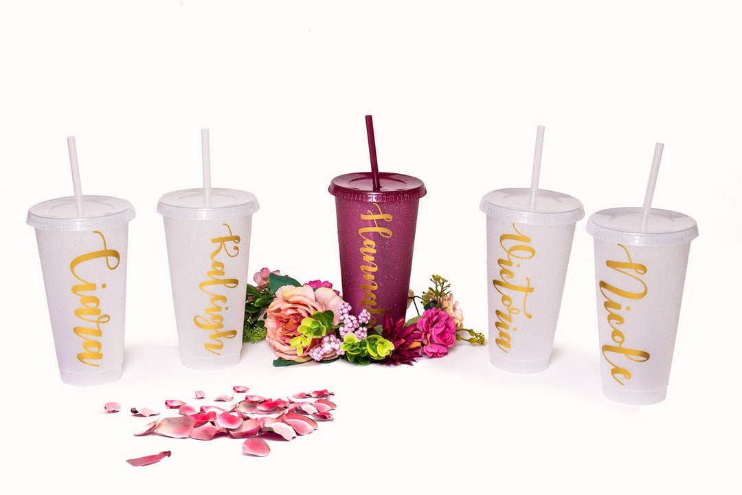 Customized Bridesmaids Plastic Tumblers - Tumblers