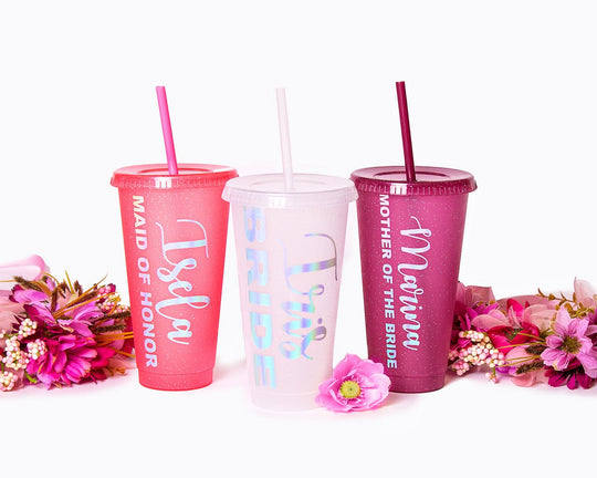 Customized Bridesmaids Plastic Tumblers - Tumblers