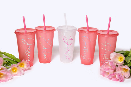 Customized Bridesmaids Plastic Tumblers - Tumblers