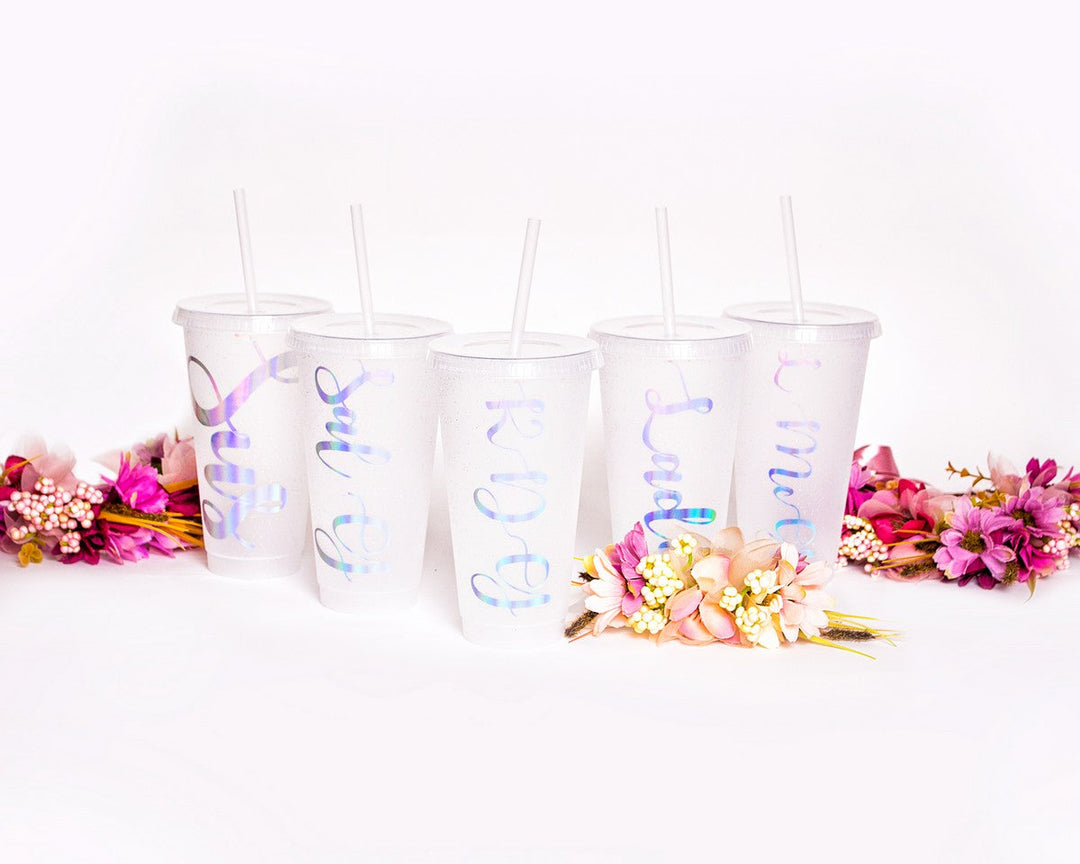 Customized Bridesmaids Plastic Tumblers - Tumblers