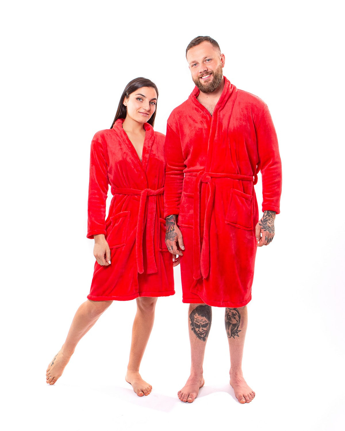 Customized Cozy Terry Bathrobes for Couple - couple custom 