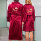 Customized Long Bathrobes King and Queen for Couple Style 2 