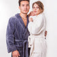 Customized Long Bathrobes King and Queen for Couple Style 2 