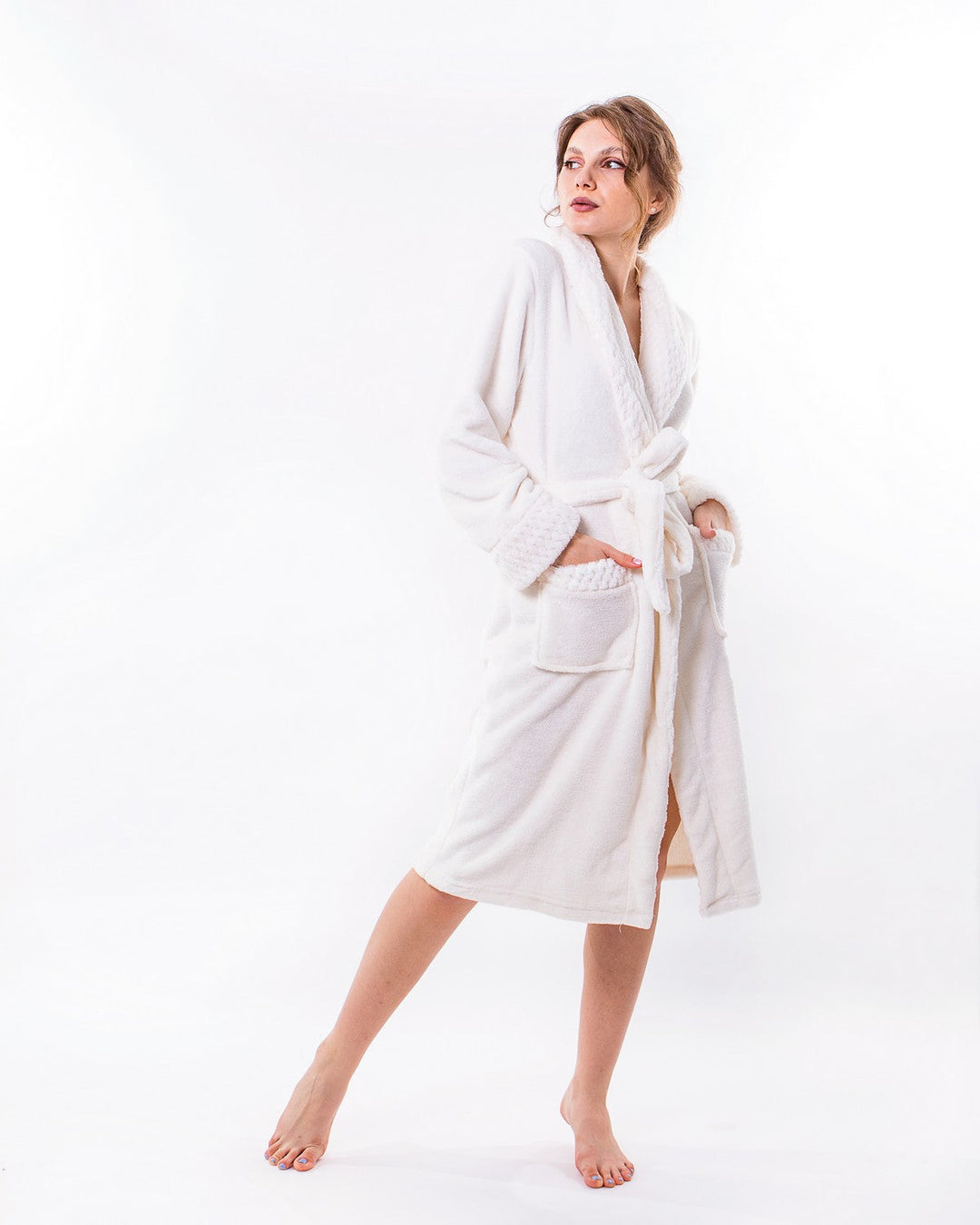 Customized Long Bathrobes King and Queen for Couple Style 2 