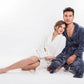 Customized Long Bathrobes King and Queen for Couple Style 2 