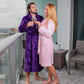 Customized Long Bathrobes King and Queen for Couple Style 2 