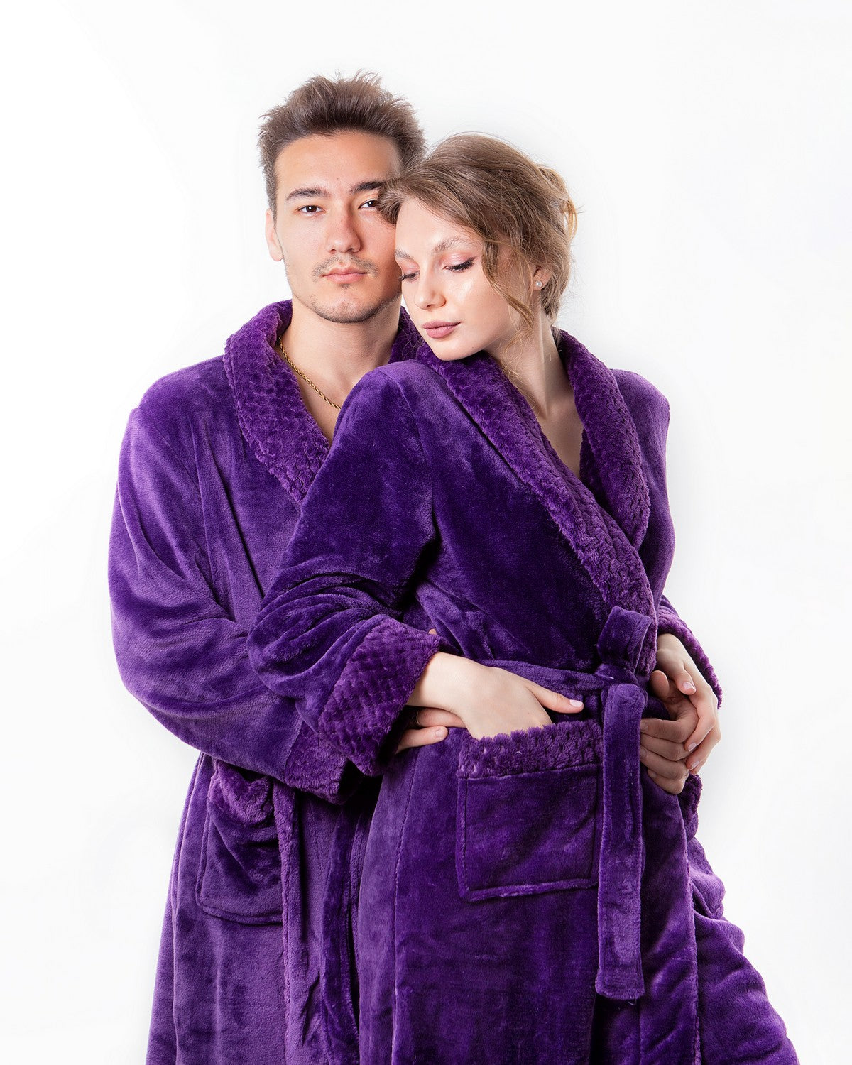 King and Queen Bathrobes Mr and Mrs Robes Matching Robes Plush