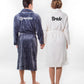 Customized Long Bathrobes King and Queen for Couple Style 2 