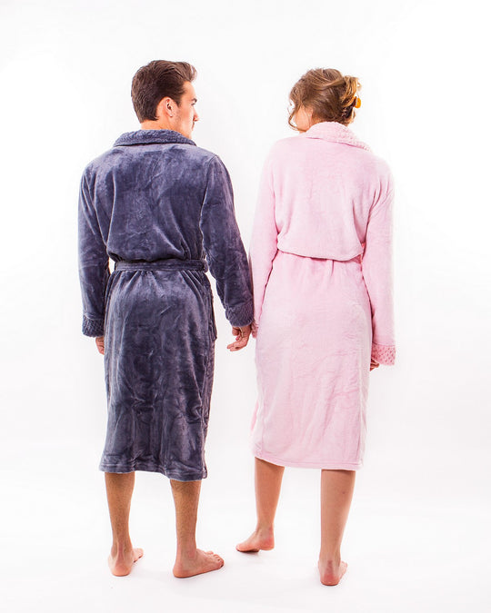 Customized Long Bathrobes King and Queen for Couple Style 2 