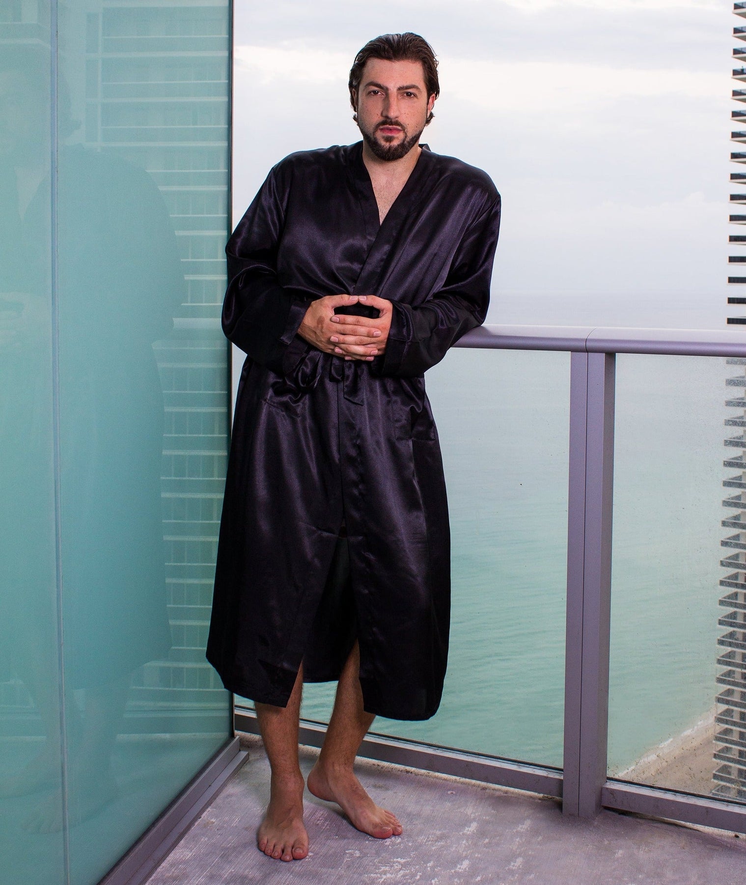 Customized Men's Satin Robe – Sunny Boutique Miami