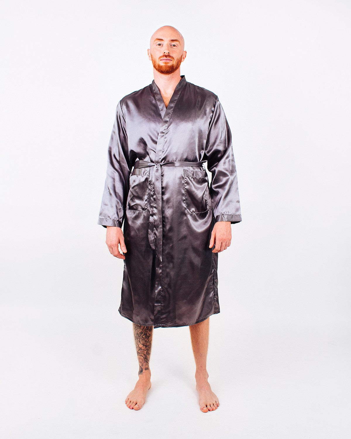 Customized Men’s Satin Robe - men’s robes