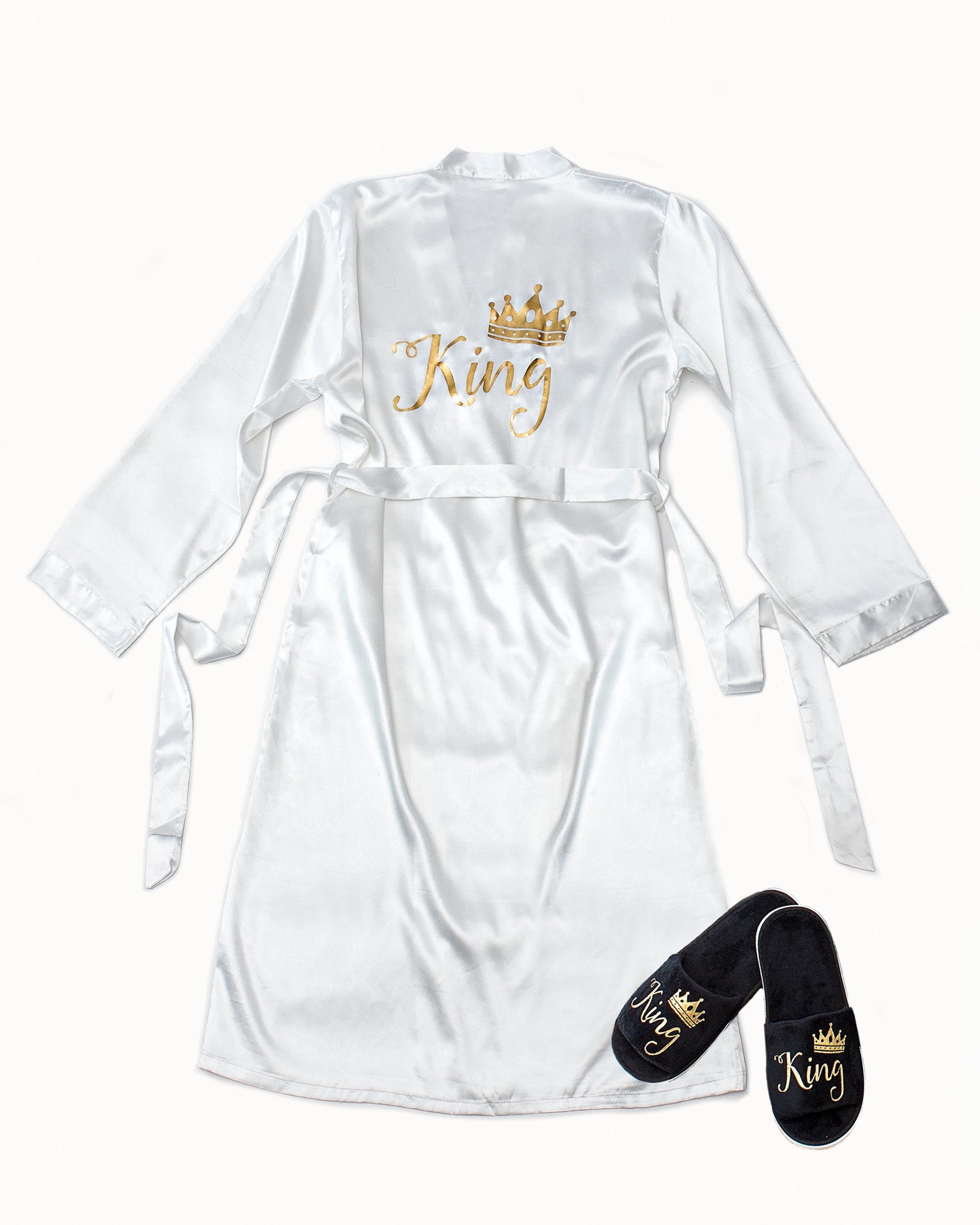 Customized Men’s Satin Robe - men’s robes