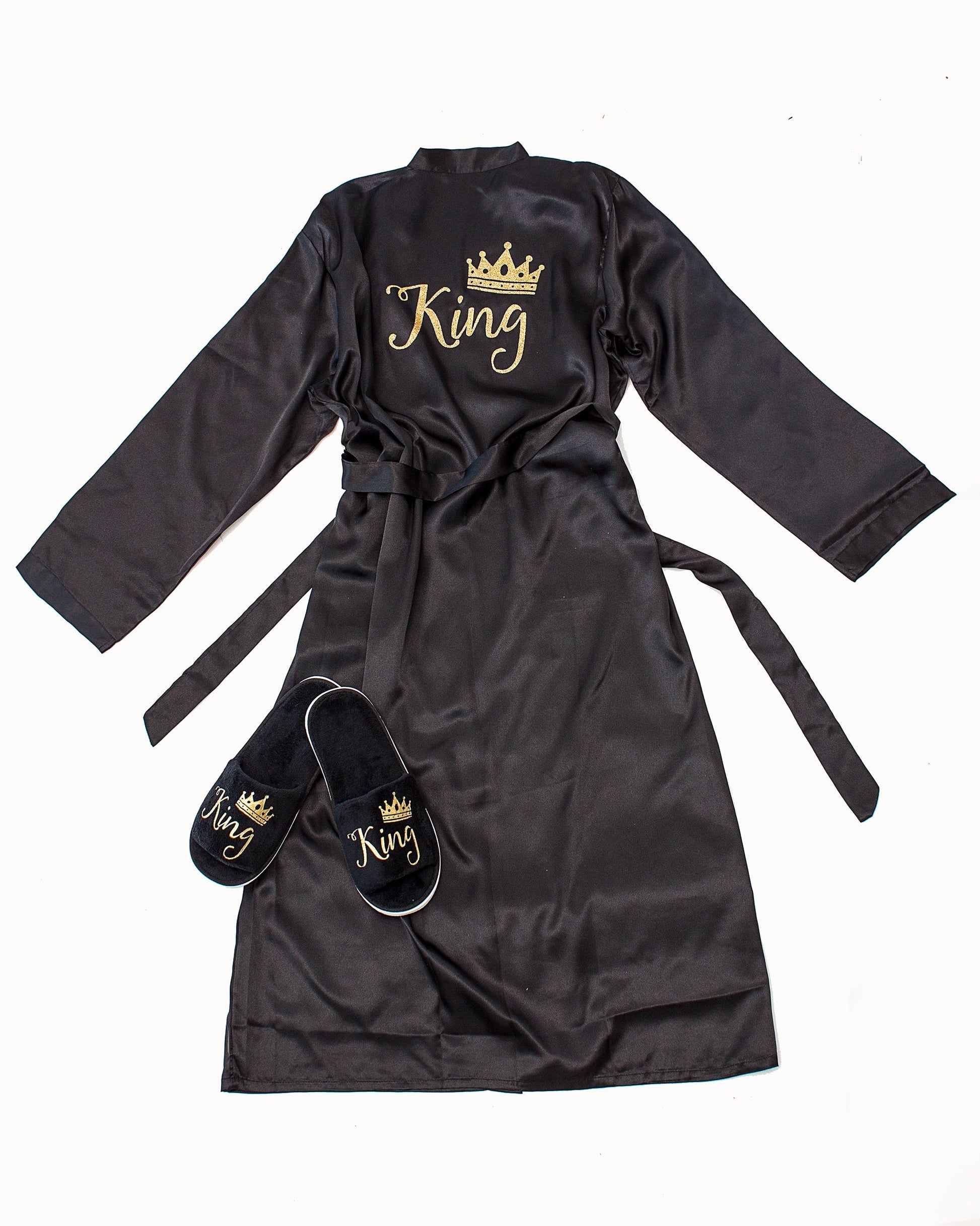 Customized Men’s Satin Robe - men’s robes