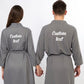Customized Waffle Knit Robes for Couple - custom bathrobes