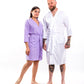 Customized Waffle Knit Robes for Couple - custom bathrobes