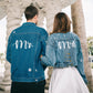 Denim Custom Mr and Mrs Couple Jackets - Custom jackets