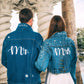 Denim Custom Mr and Mrs Couple Jackets - Custom jackets