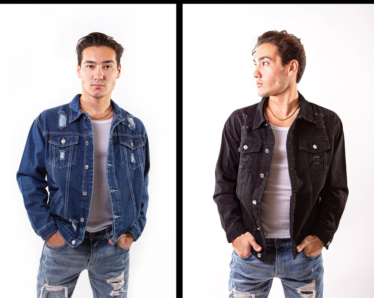 Denim Custom Mr and Mrs Couple Jackets - Custom jackets