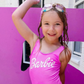 Kids Custom Text One Piece Swimsuit