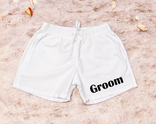 Groom top swim shorts
