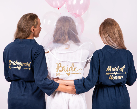 Set of 7 Waffle Knit Bridesmaids Robes