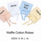 Customized Long Waffle Cotton Robe
