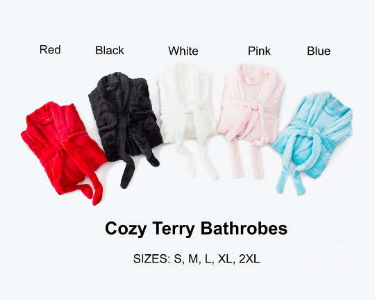 Custom Cozy Terry Bathrobes