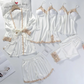 Bridal 5 pcs Night Set with Lace