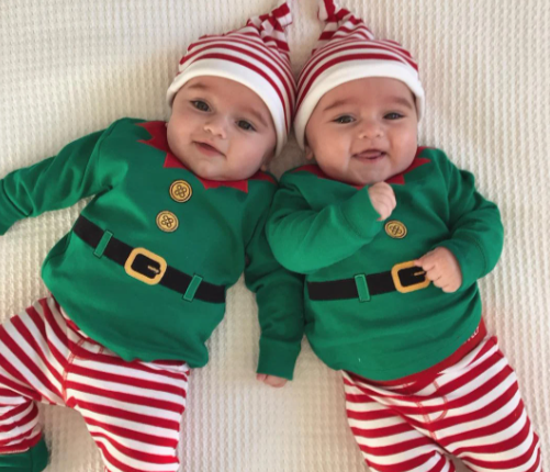 My First Christmas Newborn Set Elf Green Romper Set Elf Outfit Elf Onesie Newborn Christmas Set Green Elf Set for babies Sunny Boutique Miami
