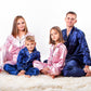 Christmas Family Matching Satin Pajama Sets Long Sleeves + 