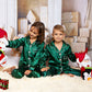 Christmas Family Matching Satin Pajama Sets Long Sleeves + 