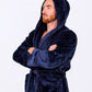 Groom Custom Hooded Long Bathrobes - custom bathrobes