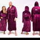 Groom Custom Hooded Long Bathrobes - custom bathrobes