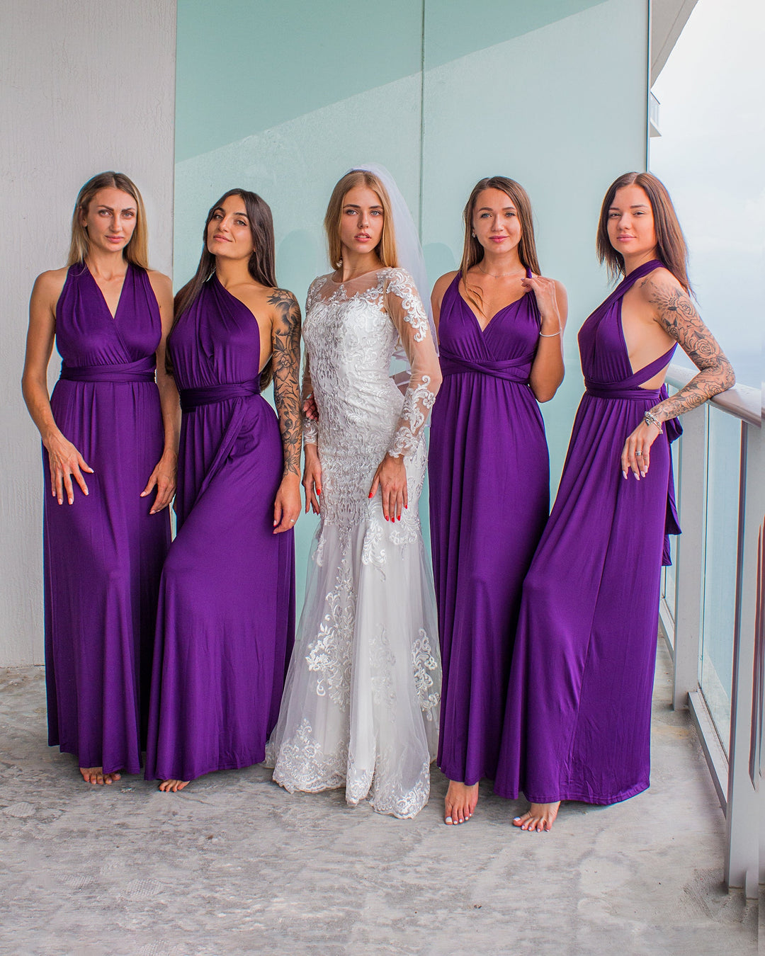 Convertible Elegant Purple Evening Dress Bridesmaid Dress (07154706) -  eDressit  Infinity dress bridesmaid, Blue bridesmaid dresses, Wedding  bridesmaids dresses blue