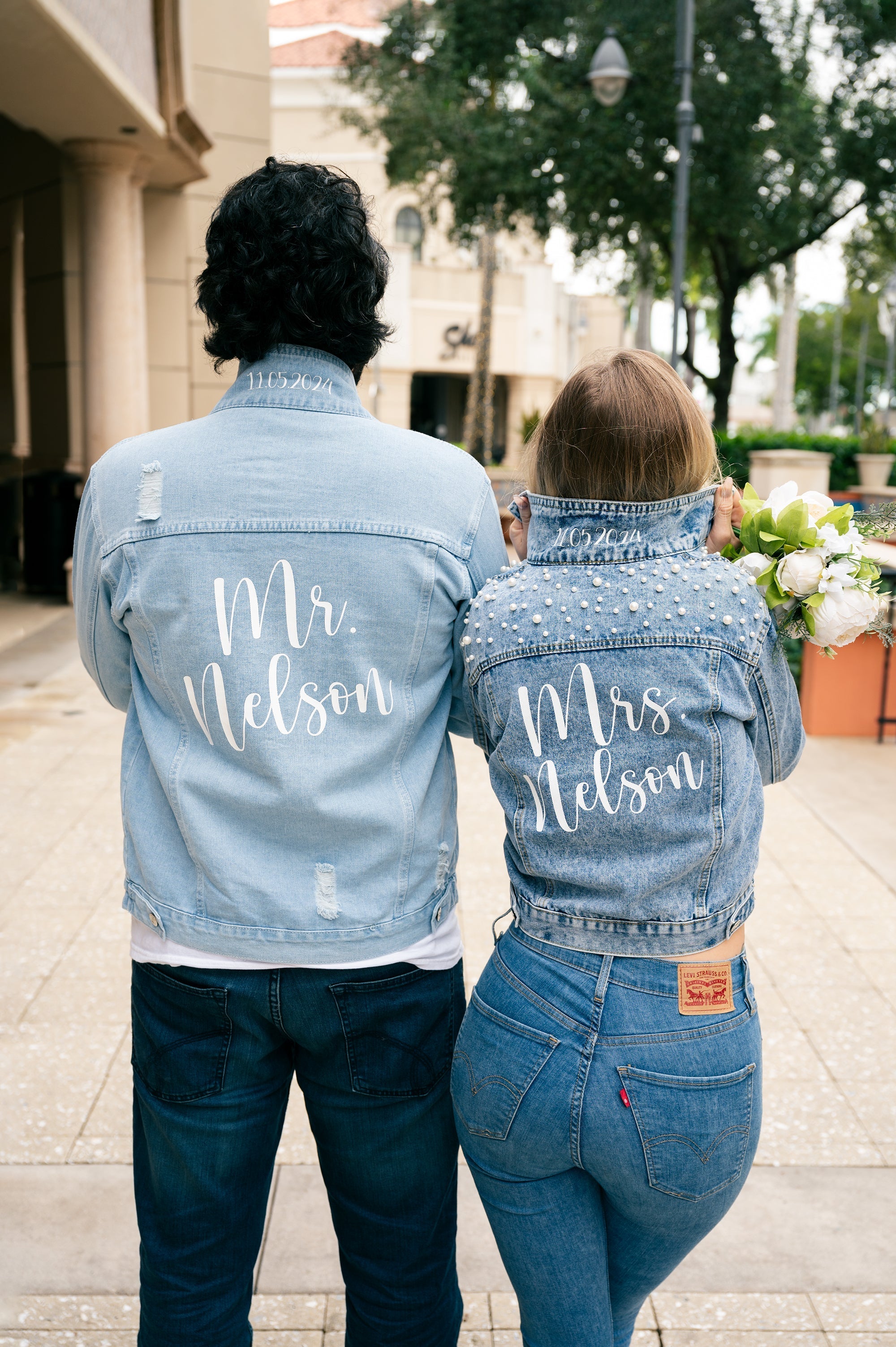 Veste en best sale jean just married