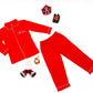 Custom Kids Cotton Christmas Ruffle Pajamas - Kids Pajamas