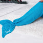 Kids Mermaid Tail Blanket - One Size / Blue - Kids clothes