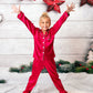 Christmas Family Matching Satin Pajama Sets Long Sleeves + 
