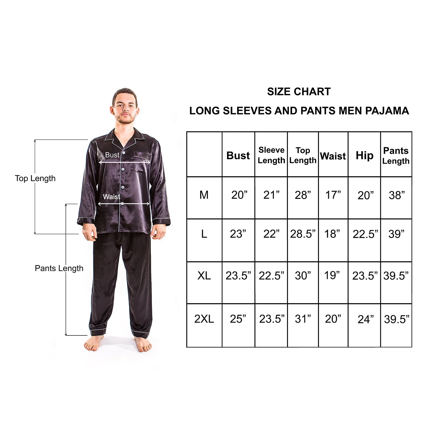 Christmas Family Matching Satin Pajama Sets Long Sleeves + 