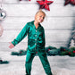 Christmas Family Matching Satin Pajama Sets Long Sleeves + 
