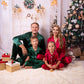 Christmas Family Matching Satin Pajama Sets Long Sleeves + 