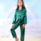 Kids Unisex Satin Customized Pajama Sets Long Sleeves + 