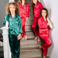 Kids Unisex Satin Customized Pajama Sets Long Sleeves + 