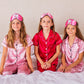 Kids Unisex Satin Customized Pajama Sets Short Sleeves + 