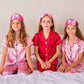 Kids Unisex Satin Customized Pajama Sets Short Sleeves + 