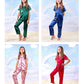 Kids Unisex Satin Customized Pajama Sets Short Sleeves + 