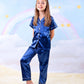 Kids Unisex Satin Customized Pajama Sets Short Sleeves + 